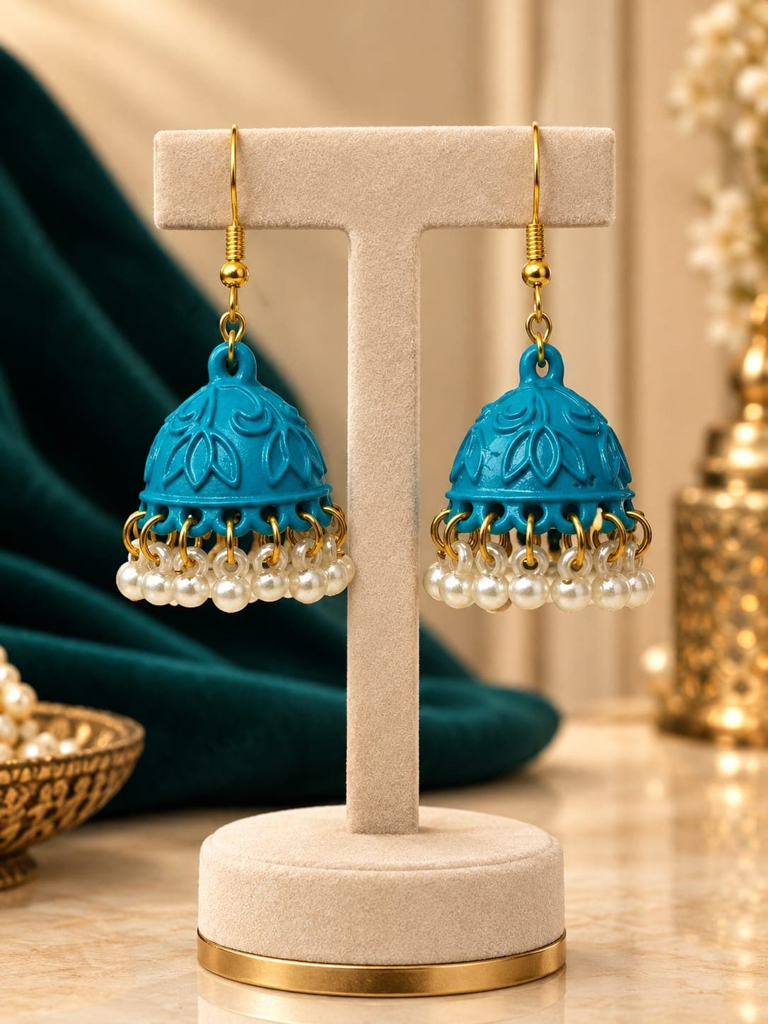 Mate Only Jumki | Elegant Traditional Jhumka Earrings-0070