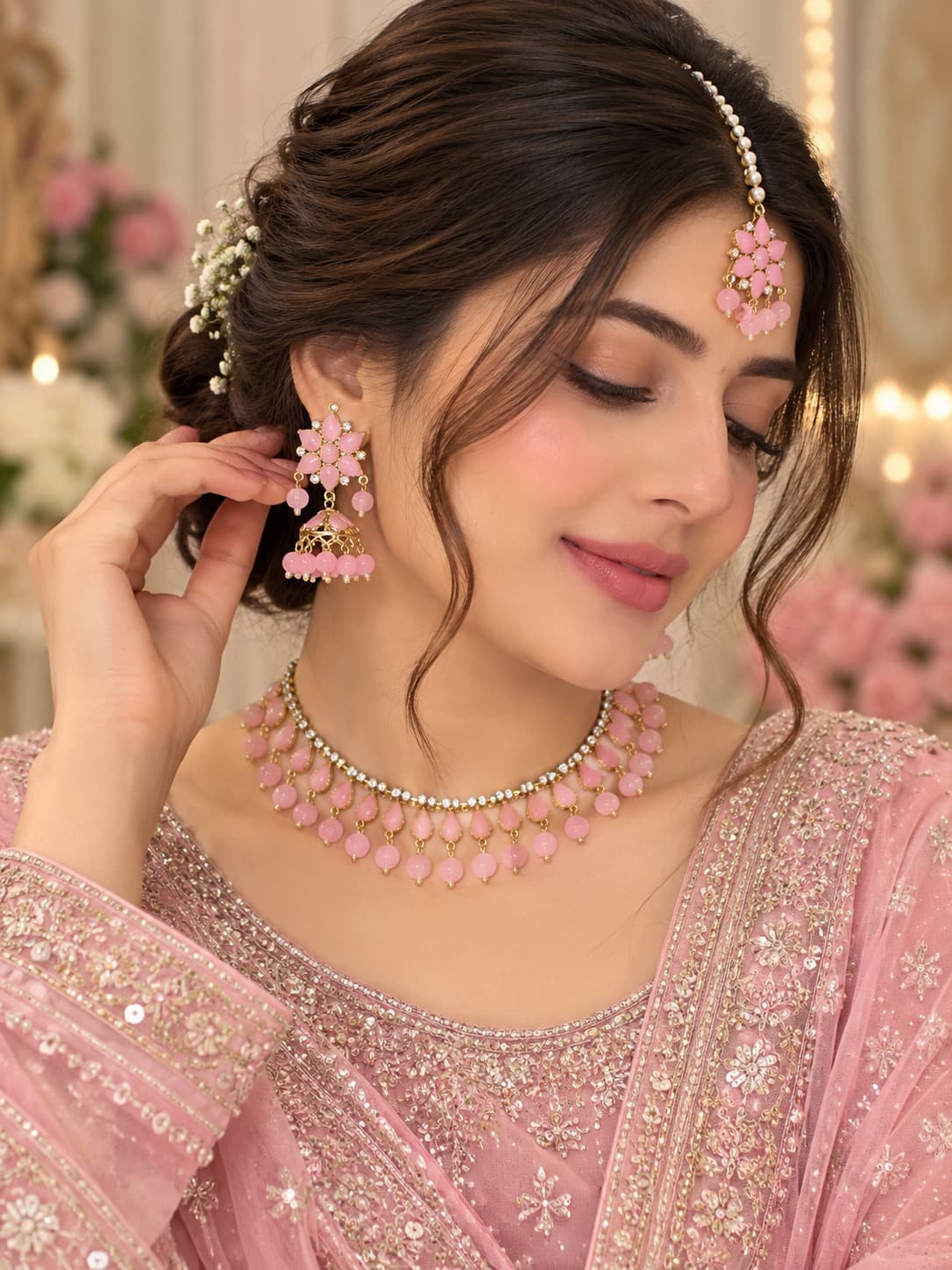 Kundan Party Set | Elegant Traditional Party Wear Jewellery Set-PartySet - 0089